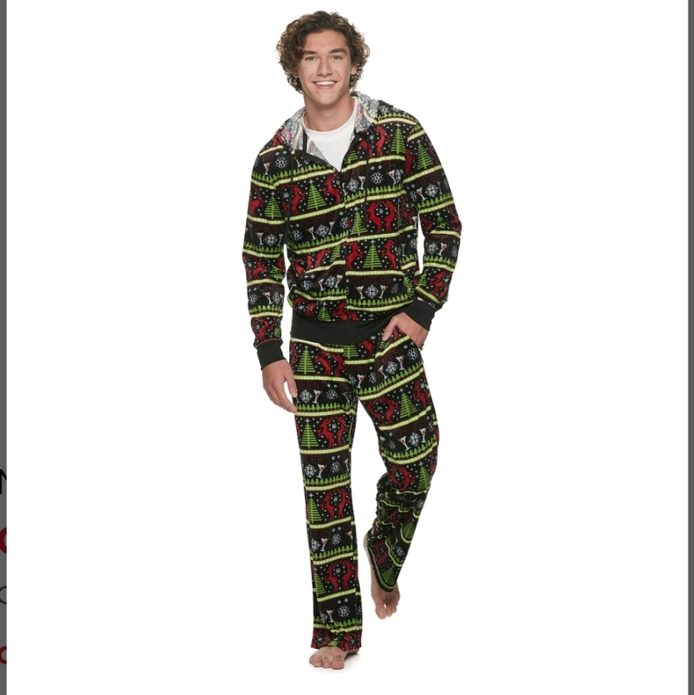 Christmas velour sweatsuit,  S NWT